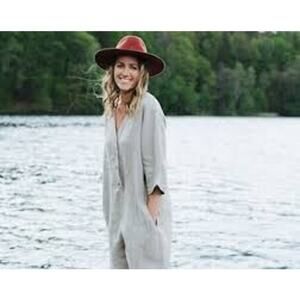 Mantaikotai Madrid 100% Linen Oversized Romper Size Medium